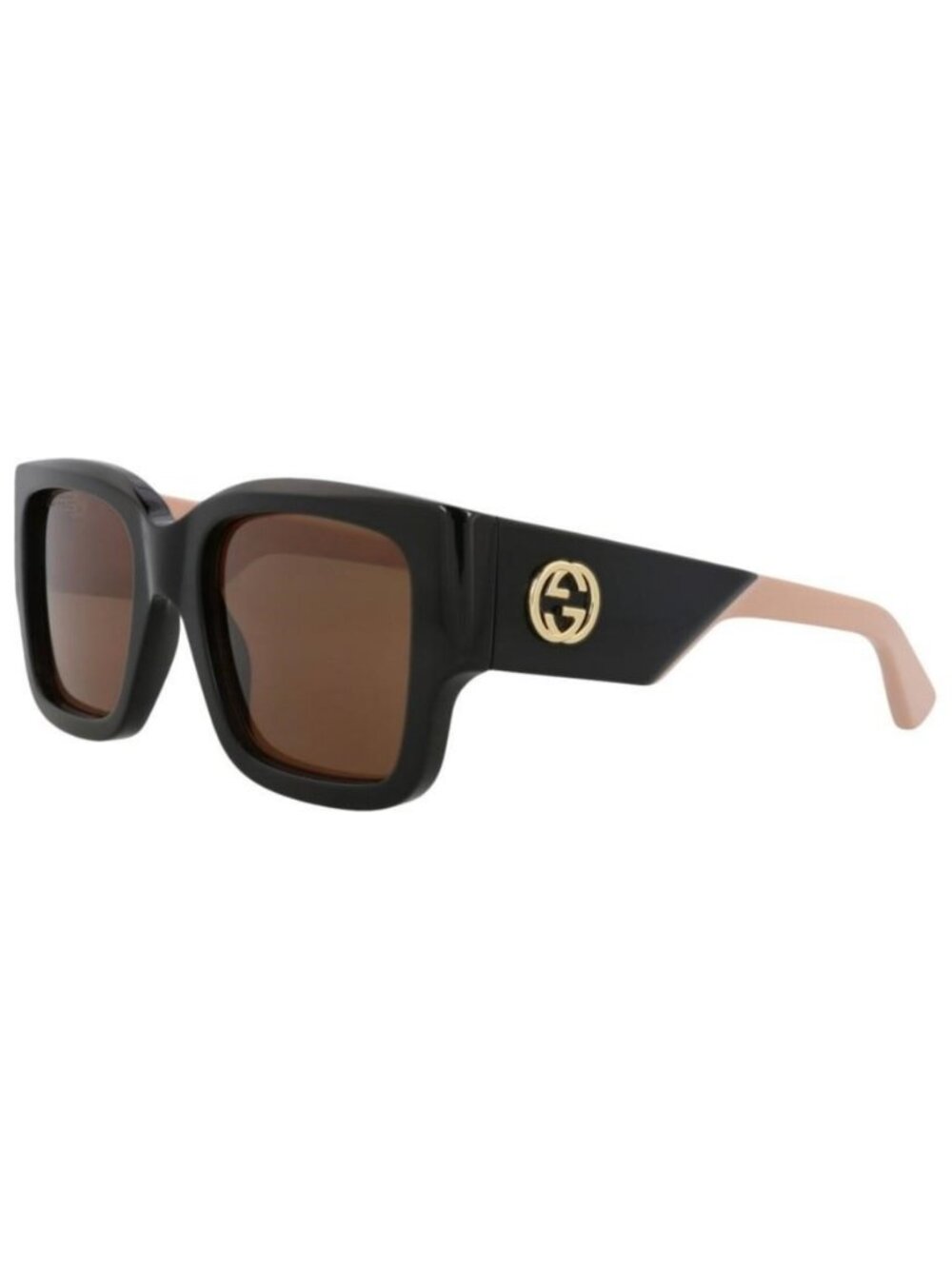 New Gucci Womens Square/Rectangle Black Pink Brown Fashion Designer Sunglasses